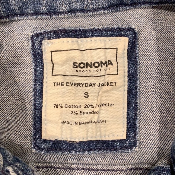 Sonoma Women’s Blue Denim Jacket Size Small - Picture 4 of 4